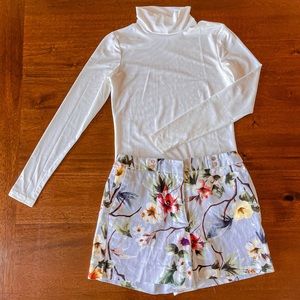 ZARA floral shorts